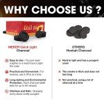 MEKER Quick Light Charcoal Briquettes - 100 Pieces