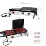 Royal Gourmet 3-Burner Propane Grill Griddle Combo