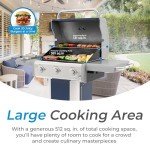 Kenmore 3-Burner Propane BBQ Grill in Azure Blue