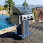 Kenmore 3-Burner Propane BBQ Grill in Azure Blue