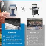 Kenmore 3-Burner Propane BBQ Grill in Azure Blue