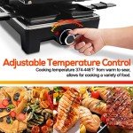CUSIMAX Portable 2-in-1 Electric BBQ Grill
