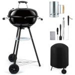 Leonyo 18" Portable Charcoal Grill for Outdoors