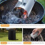 Leonyo 18" Portable Charcoal Grill for Outdoors