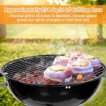 Leonyo 18" Portable Charcoal Grill for Outdoors