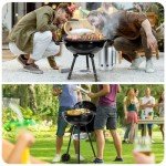 Leonyo 18" Portable Charcoal Grill for Outdoors