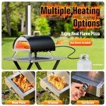12" Portable Multi-Fuel Outdoor Pizza Oven
