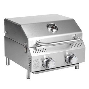 Bestfire Portable 2-Burner Gas Grill for Outdoors