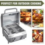 Bestfire Portable 2-Burner Gas Grill for Outdoors