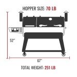 recteq Dual Fire 1200 Pellet Smoker Grill