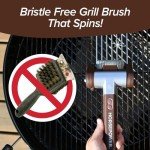 Bristle-Free Spinning Grill Brush with LED Light