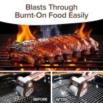 Bristle-Free Spinning Grill Brush with LED Light