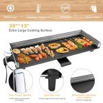 AEWHALE 35" Nonstick Electric Griddle Grill
