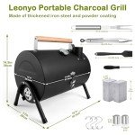 Compact Portable Charcoal Grill Set for Outdoor Fun