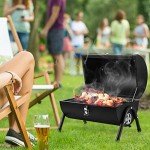 Compact Portable Charcoal Grill Set for Outdoor Fun