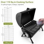 Compact Portable Charcoal Grill Set for Outdoor Fun