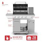 Nexgrill 4-Burner Stainless Steel Gas Grill