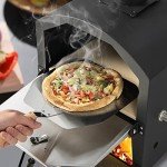 PETSITE Outdoor Wood Pellet Pizza Oven with Stone
