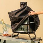 PETSITE Outdoor Wood Pellet Pizza Oven with Stone