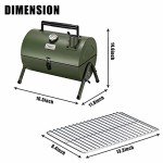 Portable Adjustable Charcoal Grill for Outdoor Fun