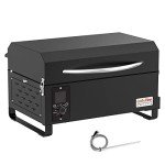 Onlyfire Portable Wood Pellet Grill Smoker, Black
