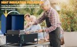 Onlyfire Portable Wood Pellet Grill Smoker, Black