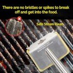 XUDAKAIXIN Bristle-Free Grill Brush with Wavy Pad
