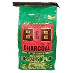 B&B Charcoal Hickory Lump Charcoal for Grilling