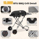 Havato Portable 15,000 BTU Gas BBQ Grill