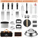 38-Piece BBQ Griddle Tools Set with Carry Bag