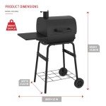 Nexgrill 17.5" Charcoal Grill with Side Shelf