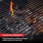 Nexgrill 17.5" Charcoal Grill with Side Shelf