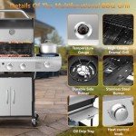 3-Burner Propane Gas Grill with Side Burner