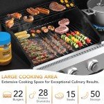 3-Burner Propane Gas Grill with Side Burner