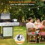 3-Burner Propane Gas Grill with Side Burner