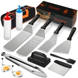 14-Piece Griddle Accessories Set for BBQ Grills