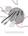 Stainless Steel BBQ Tool Set with Wooden Handles