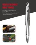 Stainless Steel BBQ Tool Set with Wooden Handles