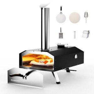 Icyglee 12" Portable Wood Pellet Pizza Oven