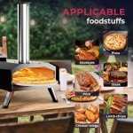 Icyglee 12" Portable Wood Pellet Pizza Oven