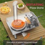 Icyglee 12" Portable Wood Pellet Pizza Oven