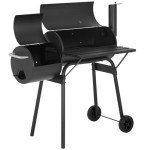 43-Inch Portable Charcoal BBQ Grill for 10