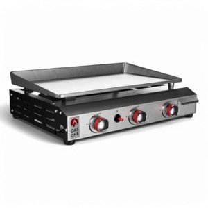 Portable 3-Burner Propane Flat Top Grill