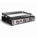 Portable 3-Burner Propane Flat Top Grill