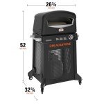 Blackstone 6825 Outdoor Pizza Oven - Black
