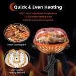Costway 1600W Portable Electric BBQ Grill