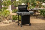 Megamaster 4-Burner Propane Gas Grill with Tables