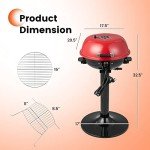 Costway 1600W Portable Electric BBQ Grill