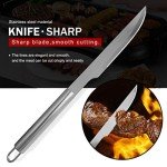 5-Piece Stainless Steel BBQ Tools Set with Case