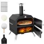 15” Portable Wood-Fired Pizza Oven for BBQ